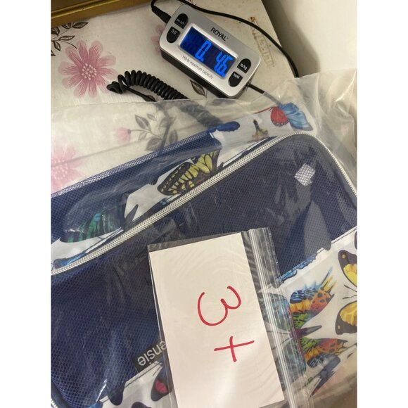 Kensie 2-Piece Packing Cube Set With Colorful Butterfly Print & Mesh Front Panel - Picture 9 of 9